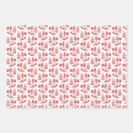 Weihnachtstoiles Wrackpapier | auswahl Geschenkpapier Set