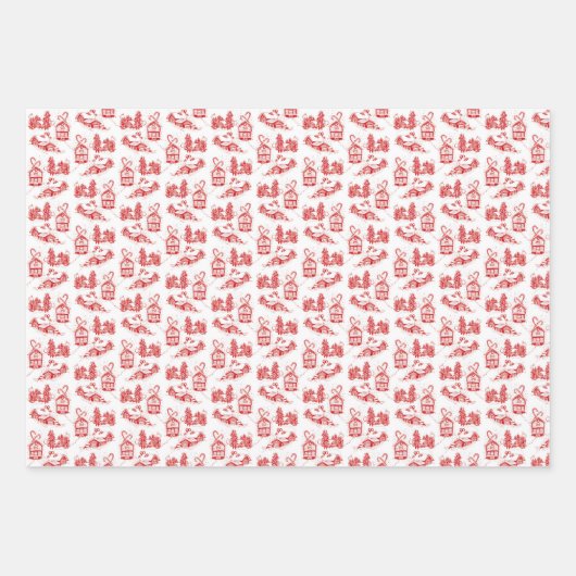 Weihnachtstoiles Wrackpapier | auswahl Geschenkpapier Set (Vorderseite)