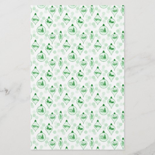 Weihnachtstoilette in Grün. (Vorderseite)