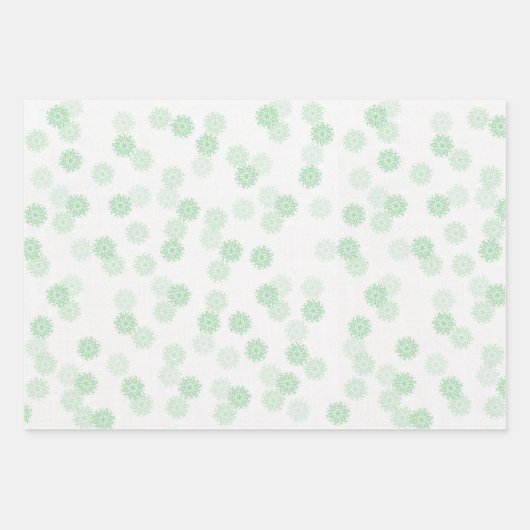 Weihnachtstoilette in Grün. Umhüllungspapierblätte Geschenkpapier Set (Vorderseite 3)