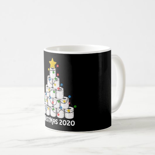 Weihnachtstoilettenpapier Baum Funny Geschenk Kaffeetasse (VorderseiteRechts)