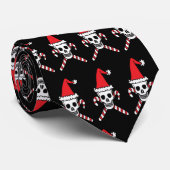 WeihnachtsTotenkopf mit gekreuzter Krawatte (Gerollt)