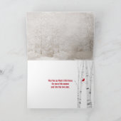 Weihnachtstove mit Freude Karte (Innenseite)