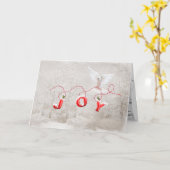 Weihnachtstove mit Freude Karte (Gelbe Blume)