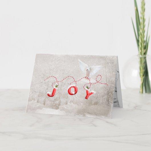 Weihnachtstove mit Freude Karte (Vorderseite)