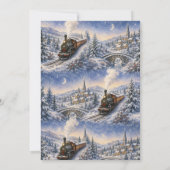 Weihnachtstrain-Feierparty Einladung (Rückseite)