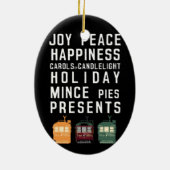 Weihnachtstram-Verzierung Keramik Ornament (Hinten)