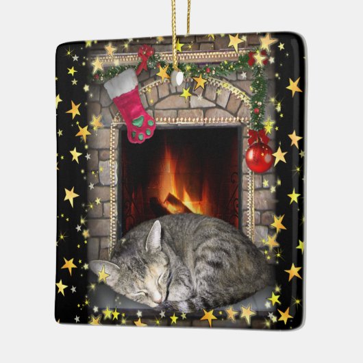 Weihnachtstrände Keramikornament (Links)