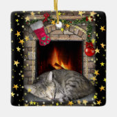 Weihnachtstrände Keramikornament (Vorderseite)