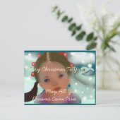 Weihnachtstrände Postkarte (Stehend Vorderseite)