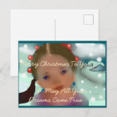 Weihnachtstrände Postkarte (Vorne/Hinten)