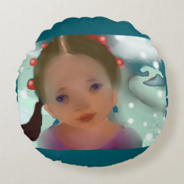 Weihnachtstrände Rundes Kissen