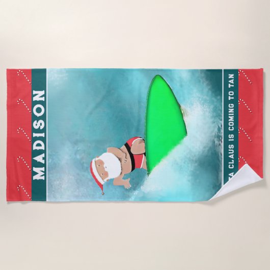 Weihnachtstrandtuch Strandtuch (Vorderseite)