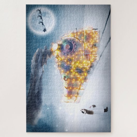 Weihnachtstraßenpuzzle Puzzle (Vertikal)