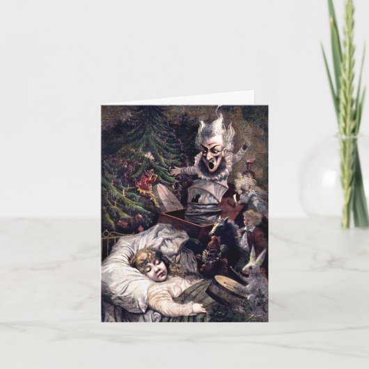 Weihnachtsträume Feiertagskarte (Vorderseite)