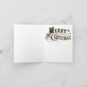 Weihnachtsträume Feiertagskarte (Innenseite)