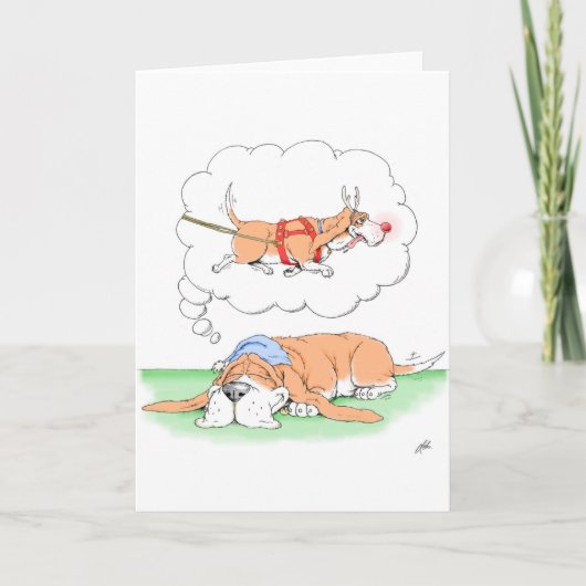 Weihnachtsträume Feiertagskarte (Vorderseite)