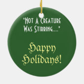 Weihnachtsträume Keramikornament (Hinten)