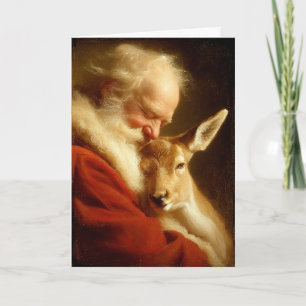 Weihnachtsträume von Santa Feiertagskarte