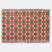 Weihnachtstriangle Quilt Decke (Vorderseite)