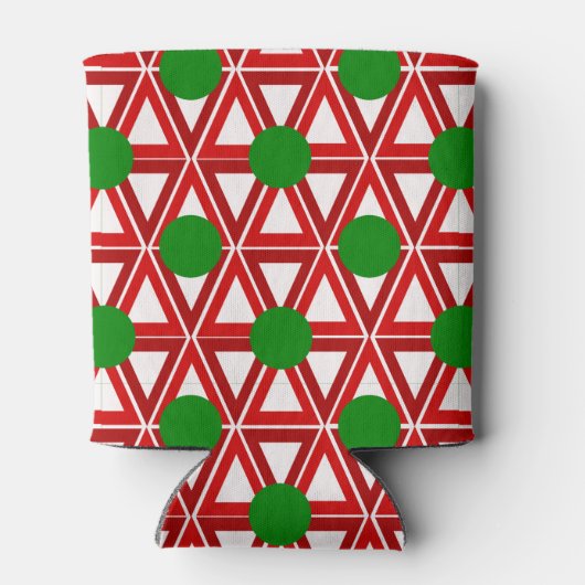 Weihnachtstriangle Quilt Dosenkühler (Rückseite)