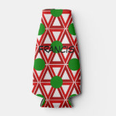 Weihnachtstriangle Quilt Flaschenkühler (Vorderseite)