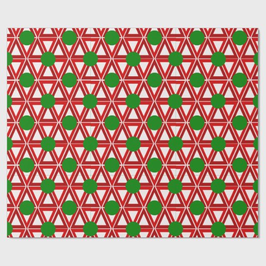 Weihnachtstriangle Quilt Geschenkpapier (Flach)