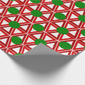 Weihnachtstriangle Quilt Geschenkpapier (Ecke)