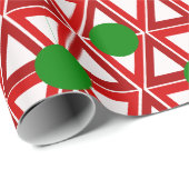 Weihnachtstriangle Quilt Geschenkpapier (Rolleneckpunkt)