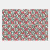 Weihnachtstribons und Berries in Weiß Geschenkpapier Set (Vorderseite 2)