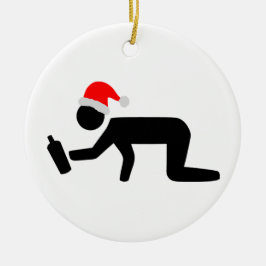 Weihnachtstrinker Keramikornament