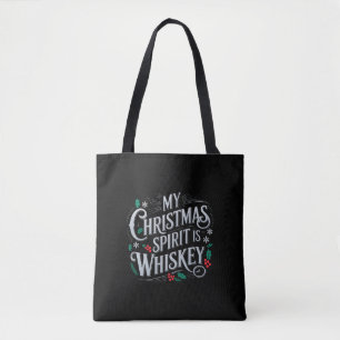 Weihnachtstrinker Whisky Liebhaber Trinker Spruch  Tasche
