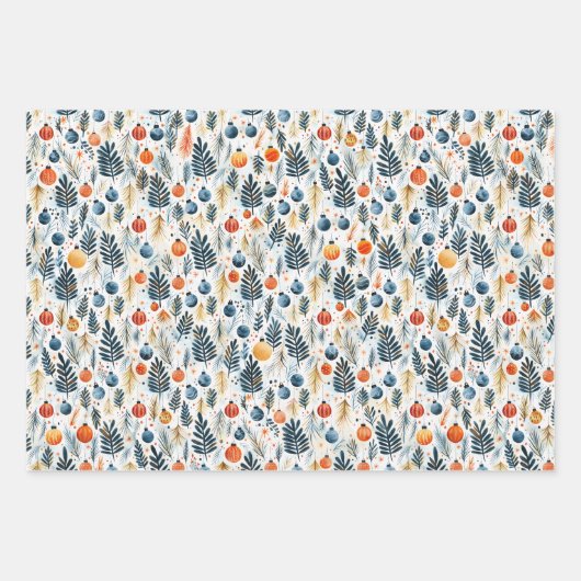 Weihnachtstrio Geschenkpapier Set (Vorderseite 2)