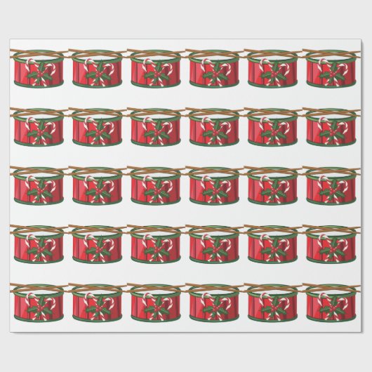 Weihnachtstrommel Geschenkpapier (Flach)