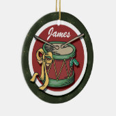 Weihnachtstrommel Keramikornament (Rechts)