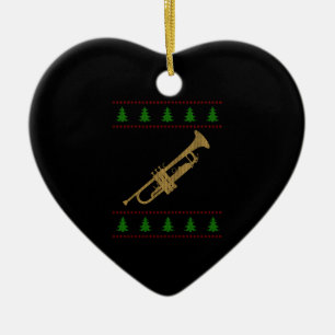 Weihnachtstrompete Geschenk Keramik Ornament