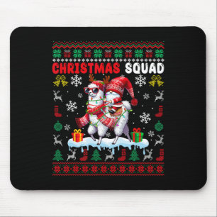 Weihnachtstrupp Weihnachtsmann Gnom Reittier Lama Mousepad