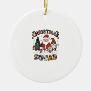 Weihnachtstrupp Weihnachtsmann Gnome Schneemänner Keramik Ornament