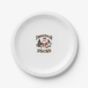 Weihnachtstrupp Weihnachtsmann Gnome Schneemänner Pappteller