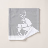 Weihnachtstuch-Set-personalisierte Badhandtuch Set (Waschlappen)