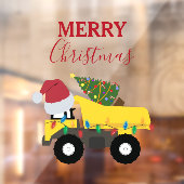 Weihnachtstumpf LKW-Baumaschinen Fensteraufkleber (Blatt 2)