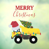 Weihnachtstumpf LKW-Baumaschinen Fensteraufkleber (Blatt 3)