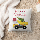 Weihnachtstumpf LKW-Baumaschinen Kissen (Decke)