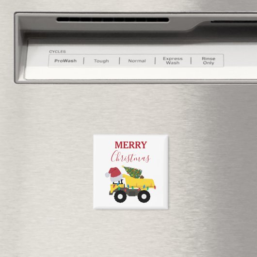 Weihnachtstumpf LKW-Baumaschinen Magnet (In Situ (Geschirrspüler))