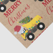 Weihnachtstumpf LKW-Baumaschinen Seidenpapier (Ausschnitt)