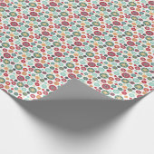 WeihnachtsTupfen-Schneeflocke-Retro Muster Geschenkpapier (Ecke)