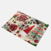 Weihnachtstür-Matte Fußmatte (Schrägansicht)