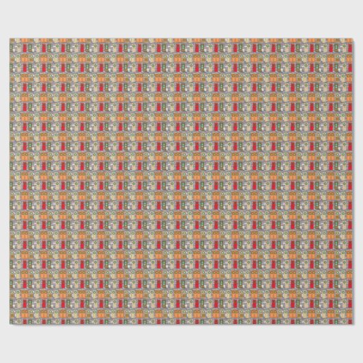 Weihnachtstürme Geschenkpapier (Flach)