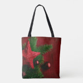 Weihnachtstüte Roter Stern Tasche (Rückseite)