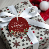 Weihnachtstypografie - Benutzerdefiniertes Namenss Geschenkanhänger